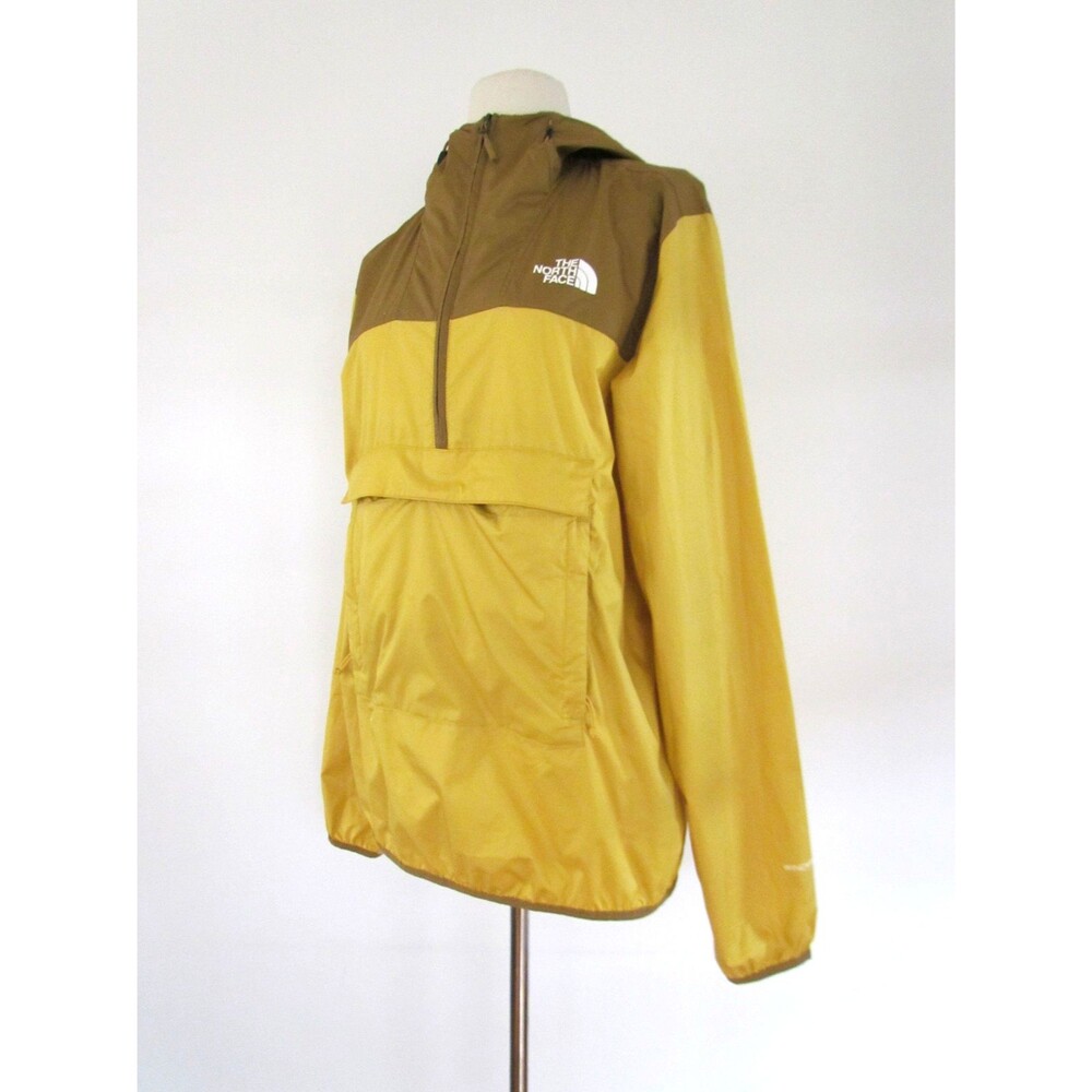 The North Face Fanorak Jacket Mens SP Windwall Windbreaker Mustard Olive Jacket